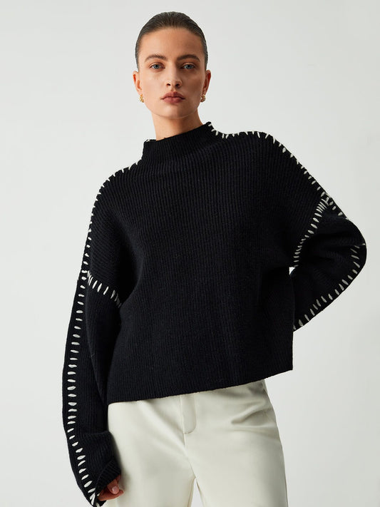 Morvellia Sweater High-Neck Style
