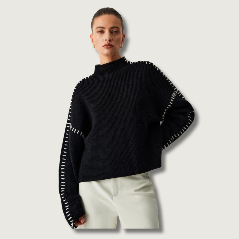 Morvellia Sweater High-Neck Style