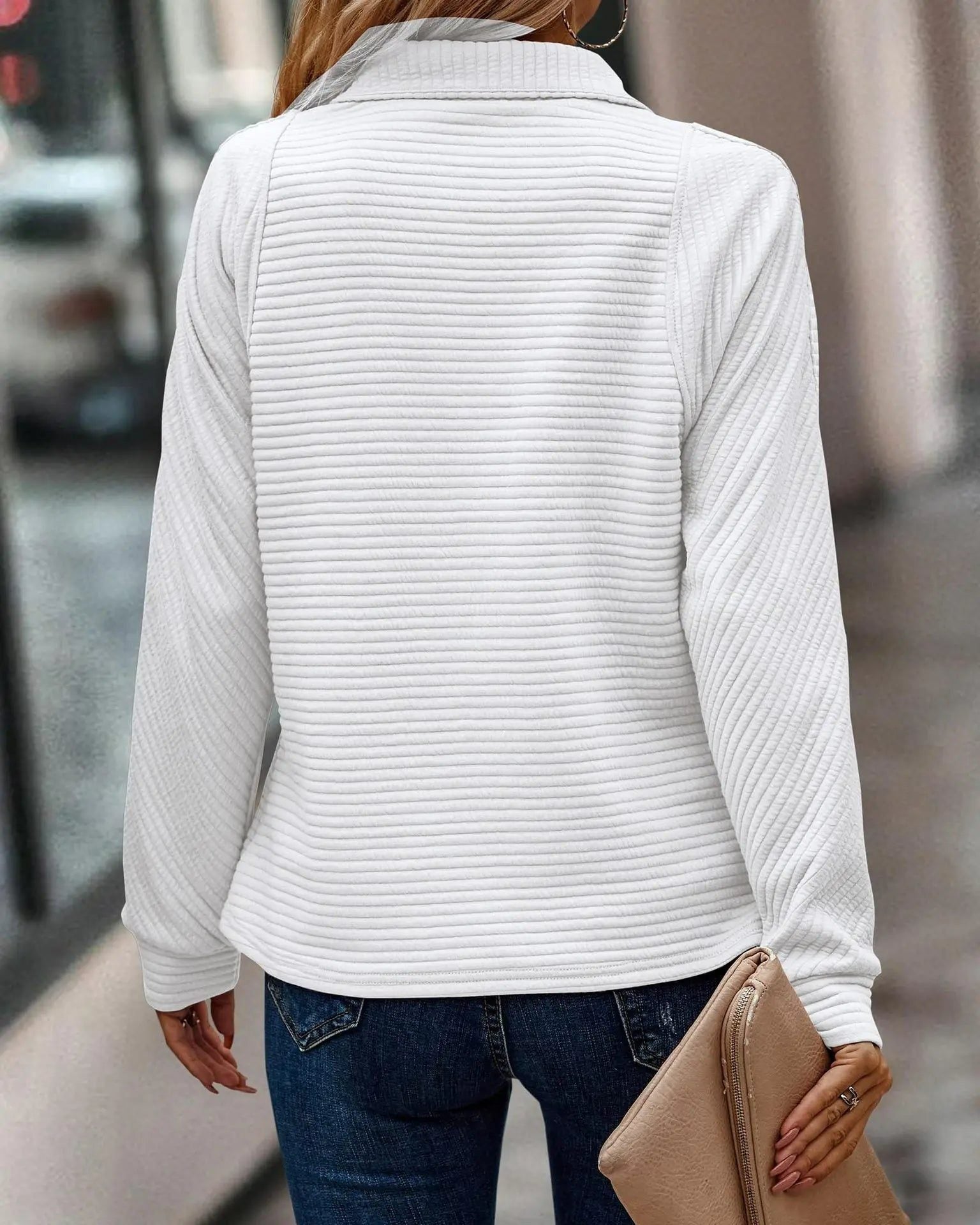 Morvellia Sweater V-Neck Soft Fabric