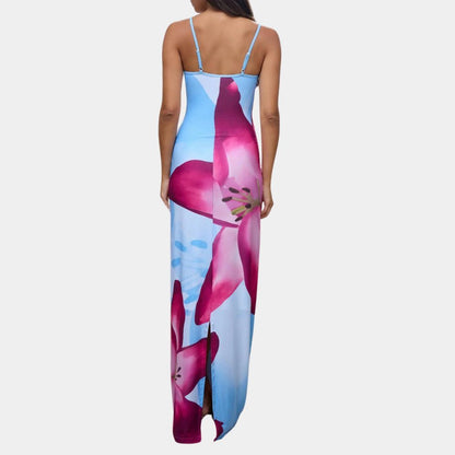 Morvellia Women's Casual Dress Summer Blue